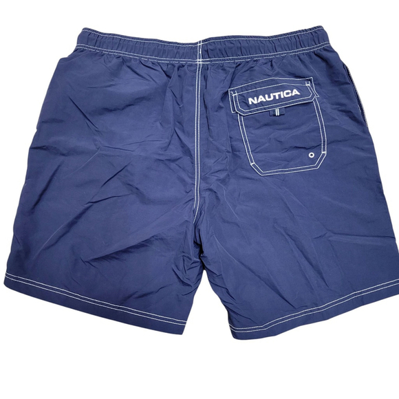 Nautica Embroidered Logo Men's Swim Shorts Size XL Excellent Condition - Picture 2 of 6